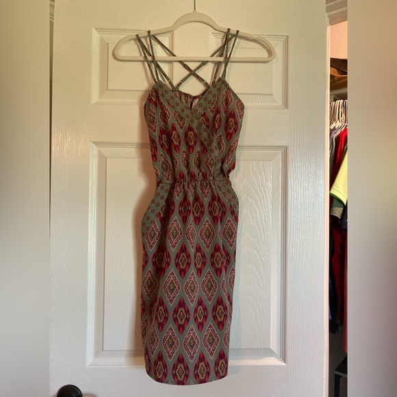 Target Xhilaration A Line Empire Dress Multi-colored S Above The Knee - Picture 1 of 3